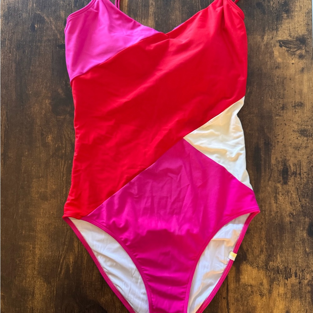 Summersalt  One Piece in Red, Pink, and White